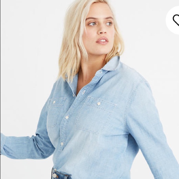 Madewell chambray Classic Ex-Boyfriend Shirt - Picture 5 of 7